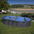PISCINA GRE GRANADA OVALADA ASPECTO GRAFITO